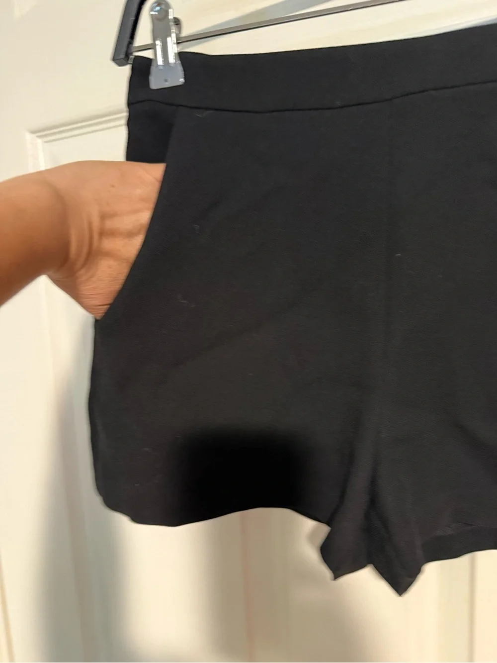 BCBGeneration Classic High-Waist Black Women's Shorts with packets and back zipp